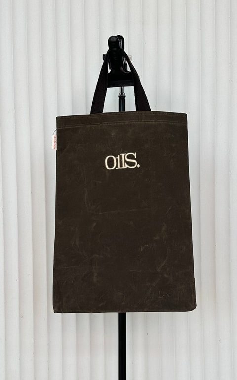 Waxed Canvas Market Tote Bag