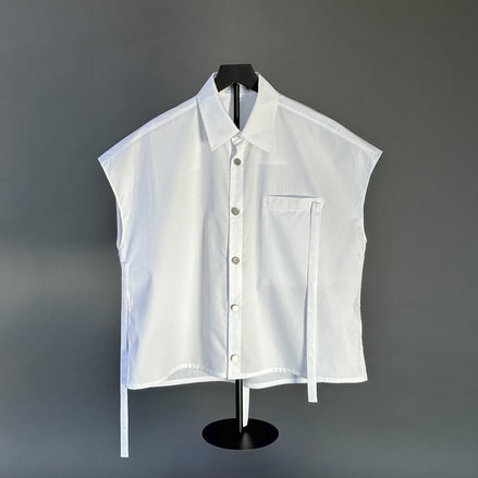 TAKE FLIGHT Cropped Sleeveless Boxy Shirt