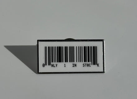 Barcode Only 1 In Stock Pin