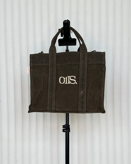 Petite Waxed Canvas Crossbody Tote