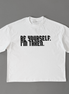BE YOURSELF, IM TAKEN BARCODE TEE