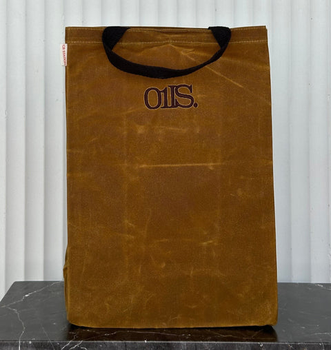 Waxed Canvas Market Tote Bag