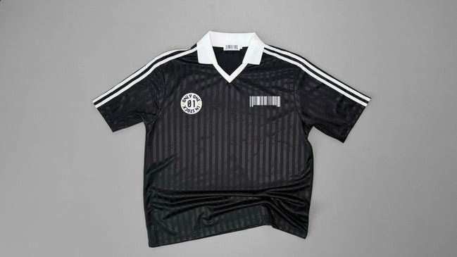O1IS Contrast Collar Striped Soccer Jersey