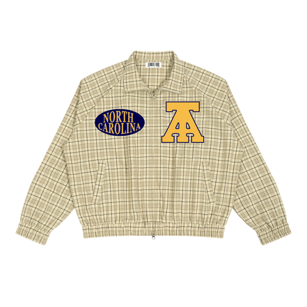 Aggie Plaid Full Zip Track Jacket X O1IS Limited Edition